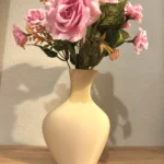 Modern 3D Printed Vase - For Faux or Dried Flowers