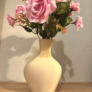 Modern 3D Printed Vase - For Faux or Dried Flowers