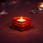 Love Tea Light 3D Printed Decorative for Faux or Dried Flowers