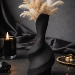 Spiral Vase 3D Printed Decorative for Faux or Dried Flowers