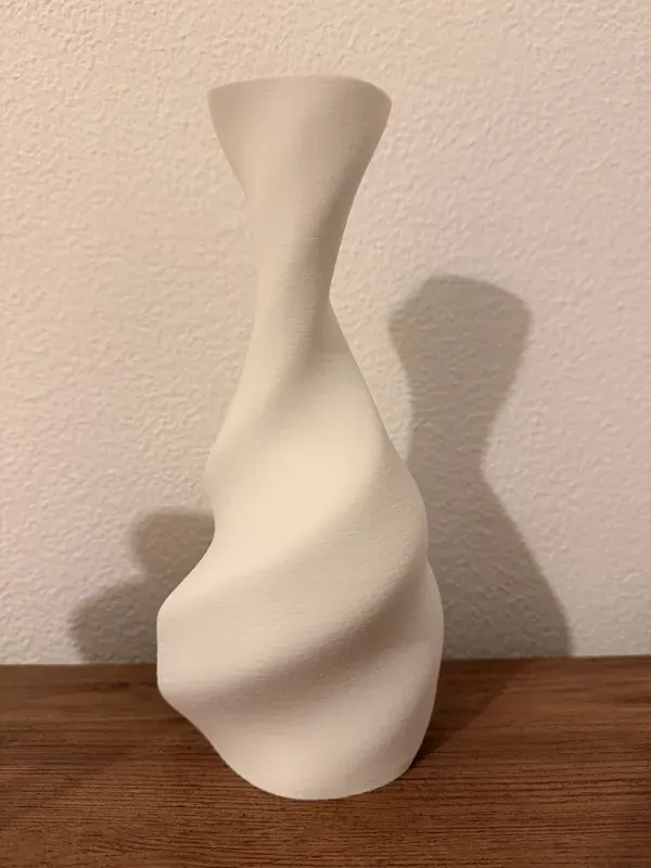 Spiral Vase 3D Printed Decorative for Faux or Dried Flowers - Image 2