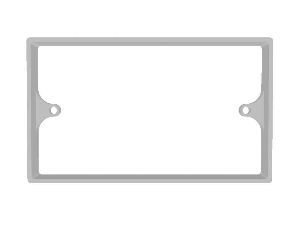 3D Printed 2 Gang Socket Switch Spacer - 20mm Double Back Box Extender - Image 3