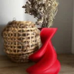 Decortive Vase 3D Printed Decorative for Faux or Dried Flowers
