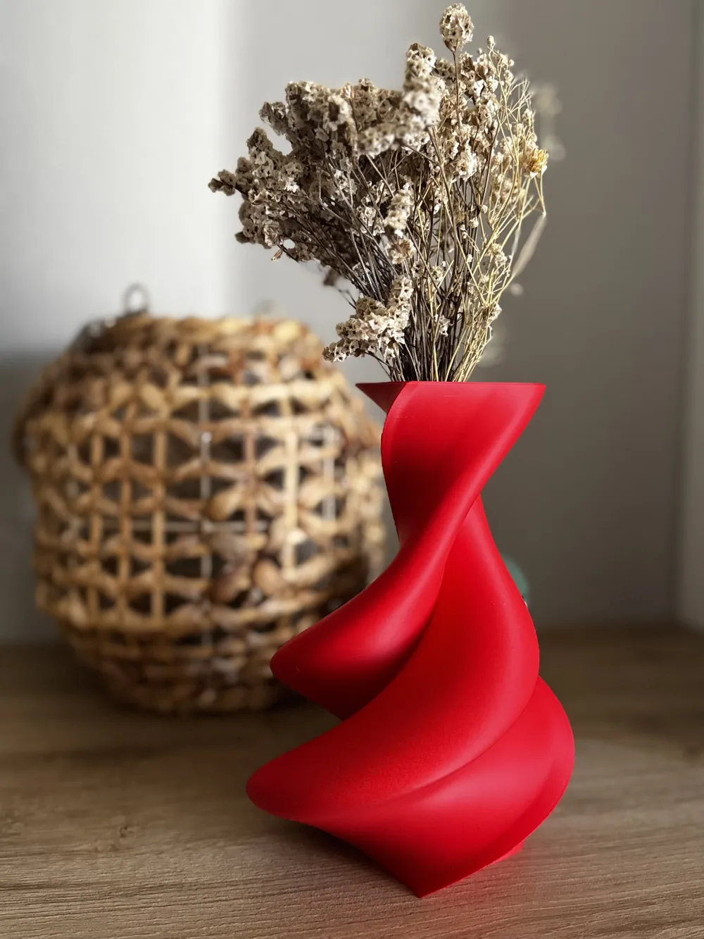 Decortive Vase 3D Printed Decorative for Faux or Dried Flowers