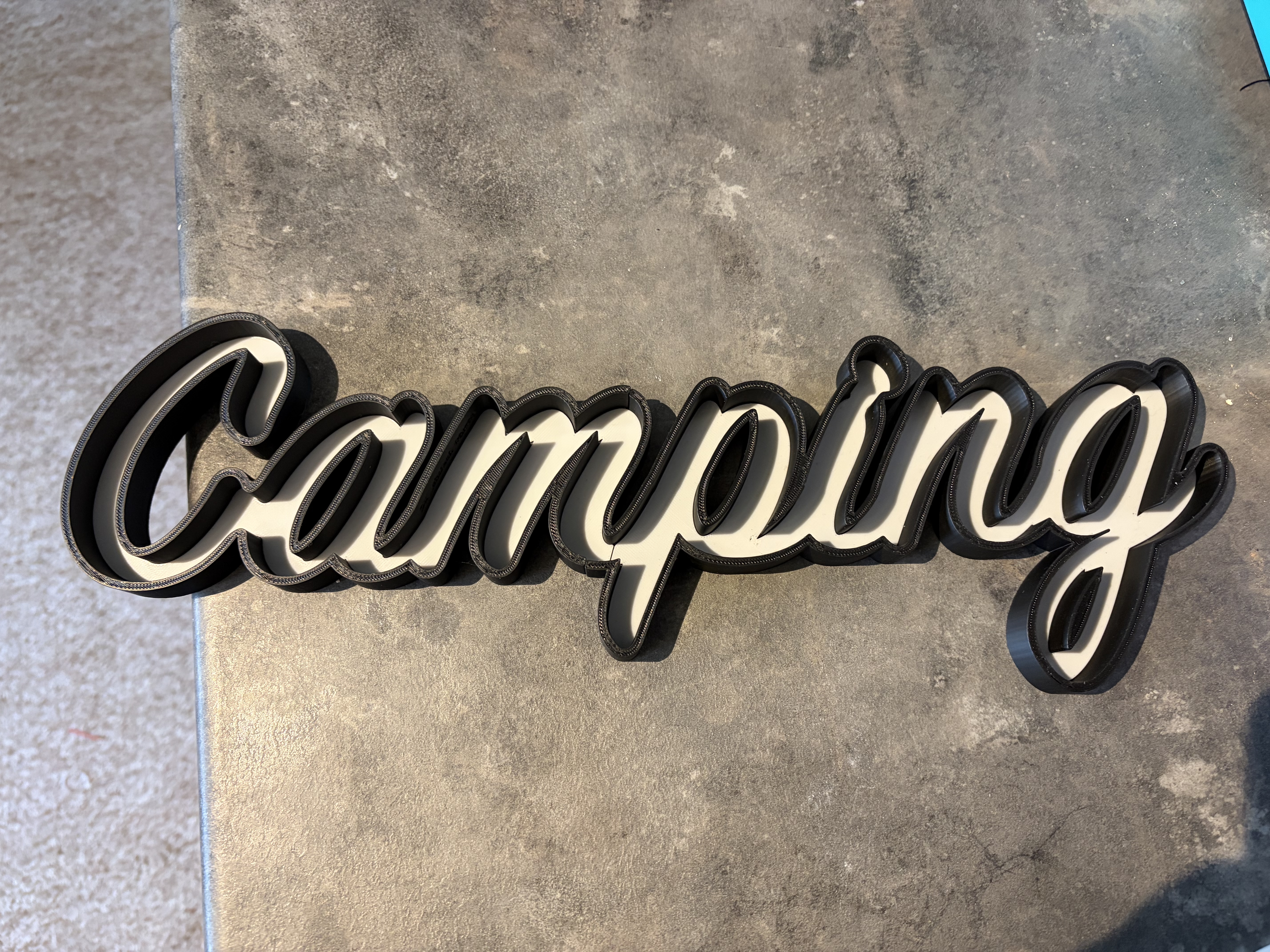 3D Printed Camping Sign