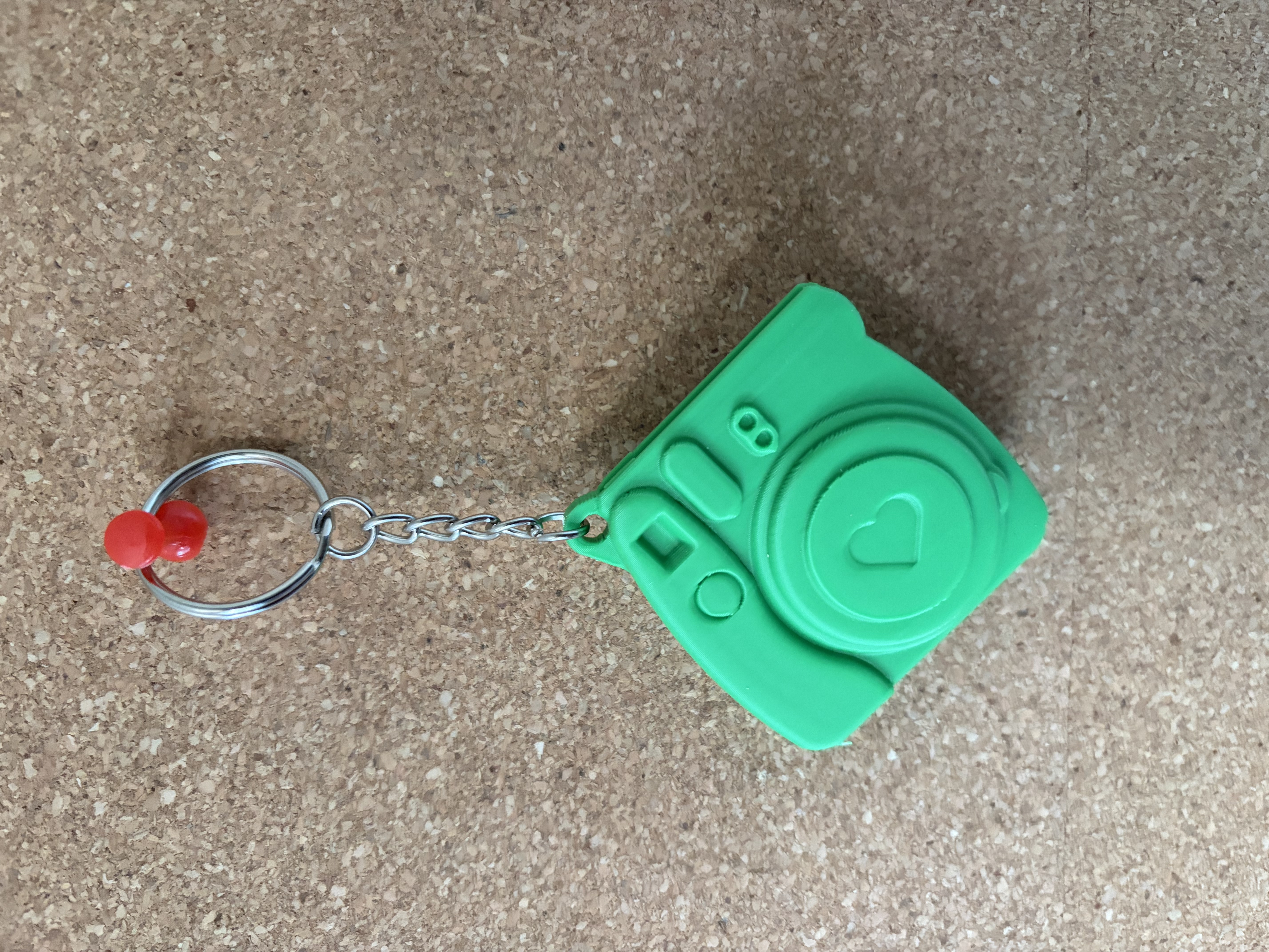 3D Printed Key Ring - Retro Camera