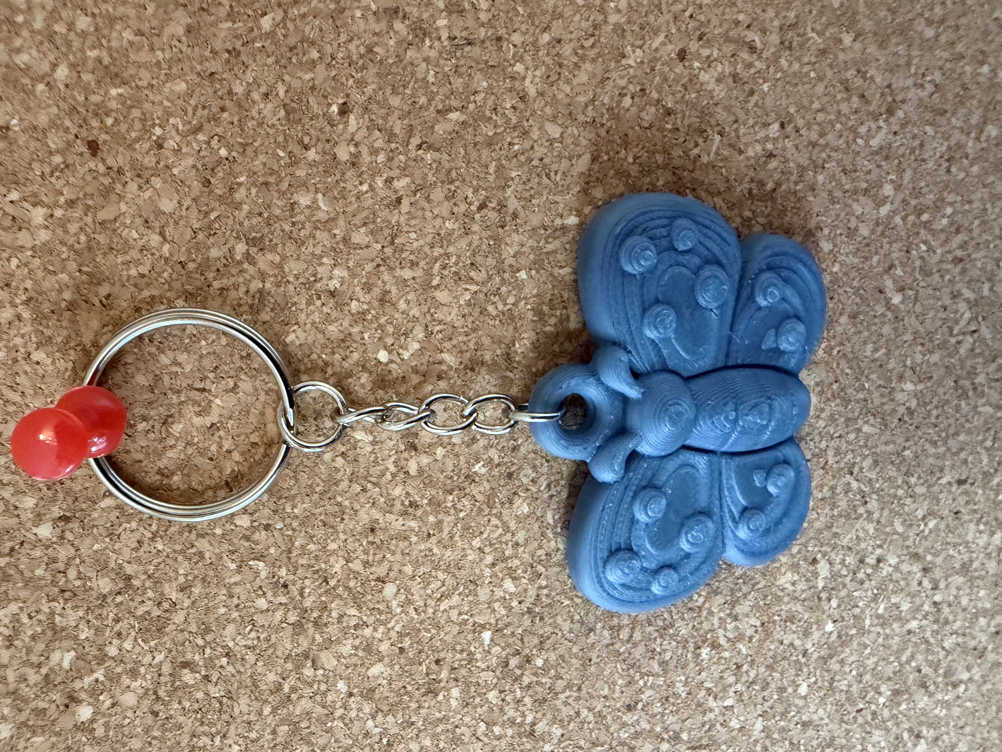 3D Printed Key Ring - Butterfly