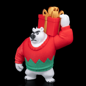 3D Printed Christmas Polar Bearer