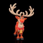 3D Printed Christmas Rudolph, the Sleigh Guardian