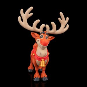3D Printed Christmas Rudolph, the Sleigh Guardian