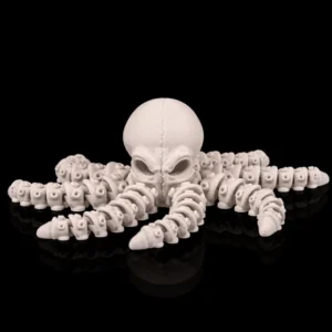 3D Printed Deep Sea Flexible Skeleton Octopus