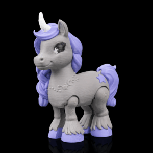 3D Printed Flexible Unicorn Starlight Wish