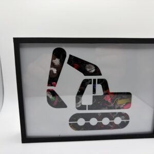 3D Printed Digger - Tractor Sign Picture Frame