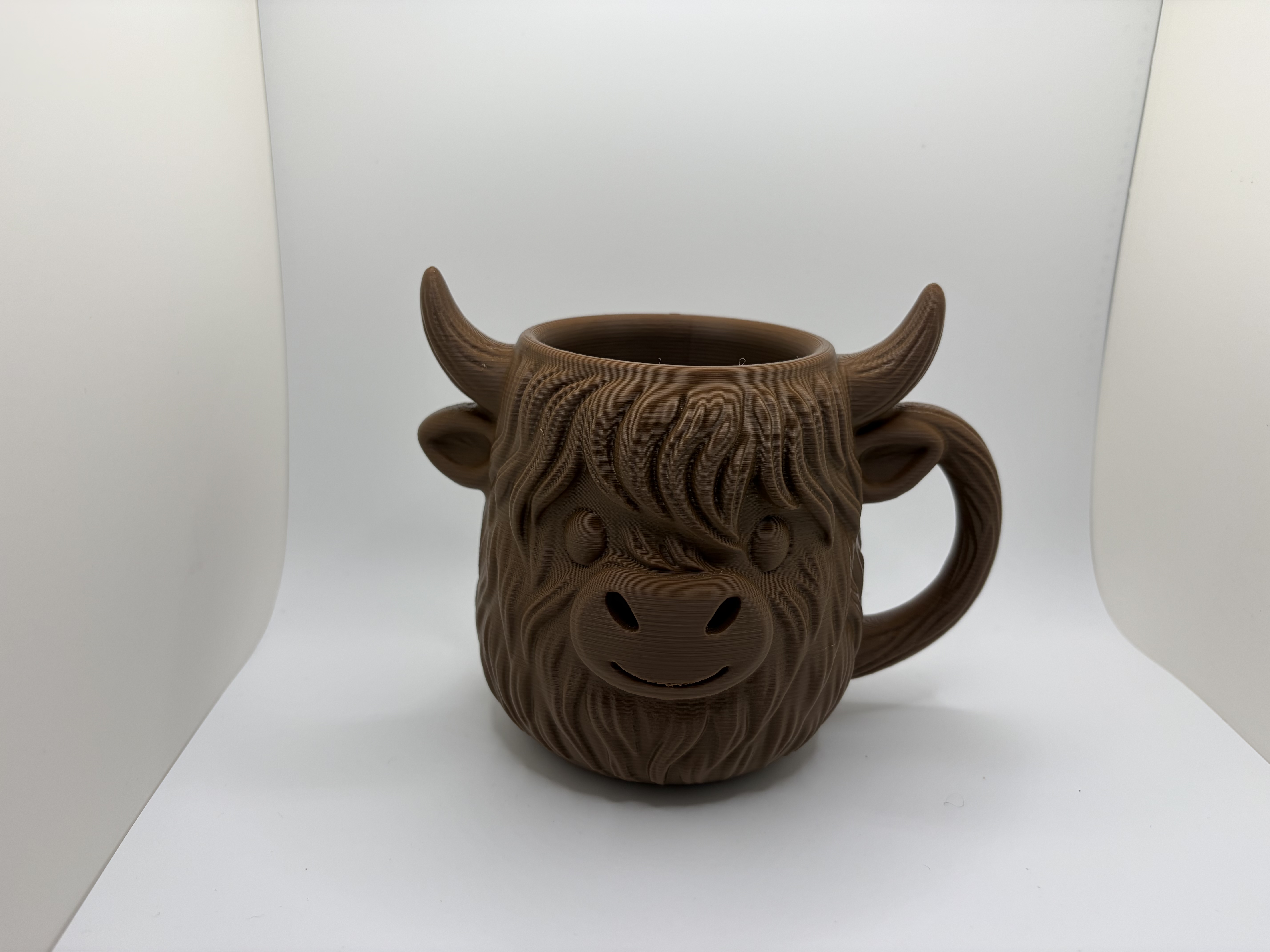 3D Printed Highland Cow Can Mug Holder Holder