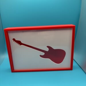 3D Printed Electric Guitar Sign Picture Frame