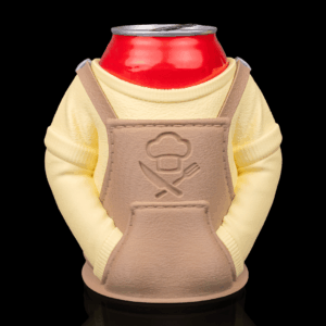 3D Printed Chef Apron Beer, Pen Can Holder