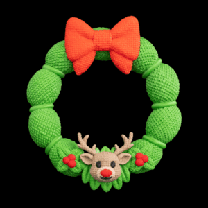 3D Printed Christmas Deerly Welcome - Wreath