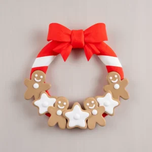 3D Printed Christmas Gingerbread Doorlicious - Wreath