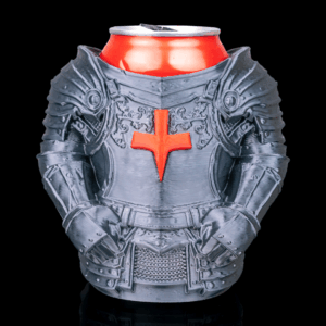3D Printed Knight Armour Beer, Pen Can Holder