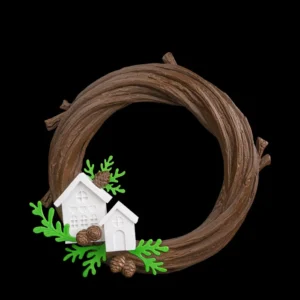 3D Printed Christmas Naturally Merry - Wreath