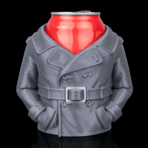 3D Printed Overcoat Beer, Pen Can Holder