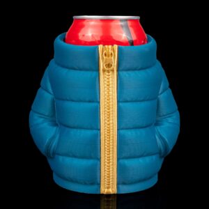 3D Printed Puffer Jacket Beer, Pen Can Holder