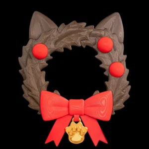3D Printed Christmas Cat Santa Claws - Wreath