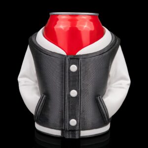 3D Printed Varsity Jacket, Beer, Pen Can Holder