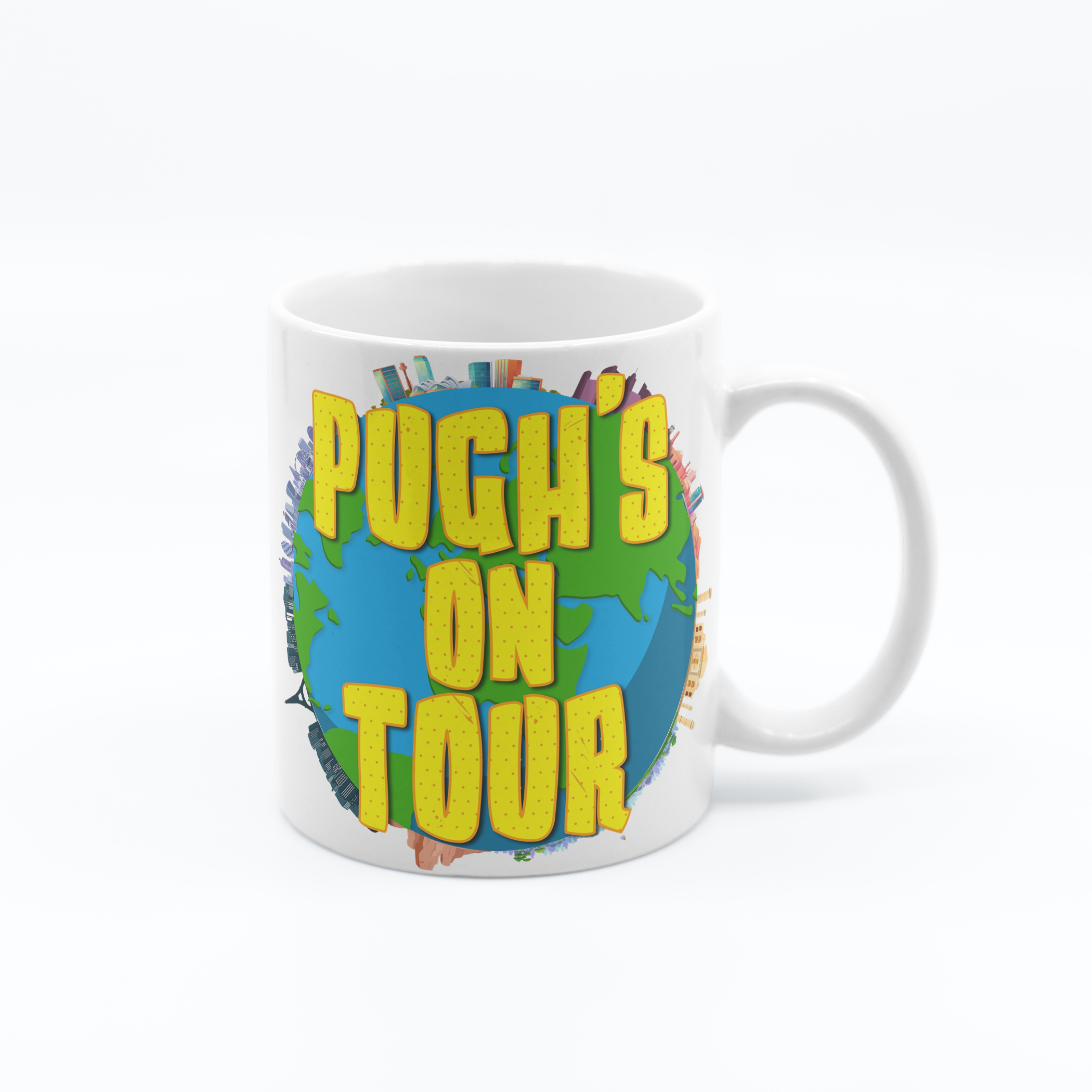 PUGHS on TOUR - 11oz Novelty Printed Mug