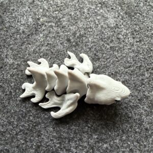3D Printed Articulated Animal Toy Shark – Flexible Fidget Figures