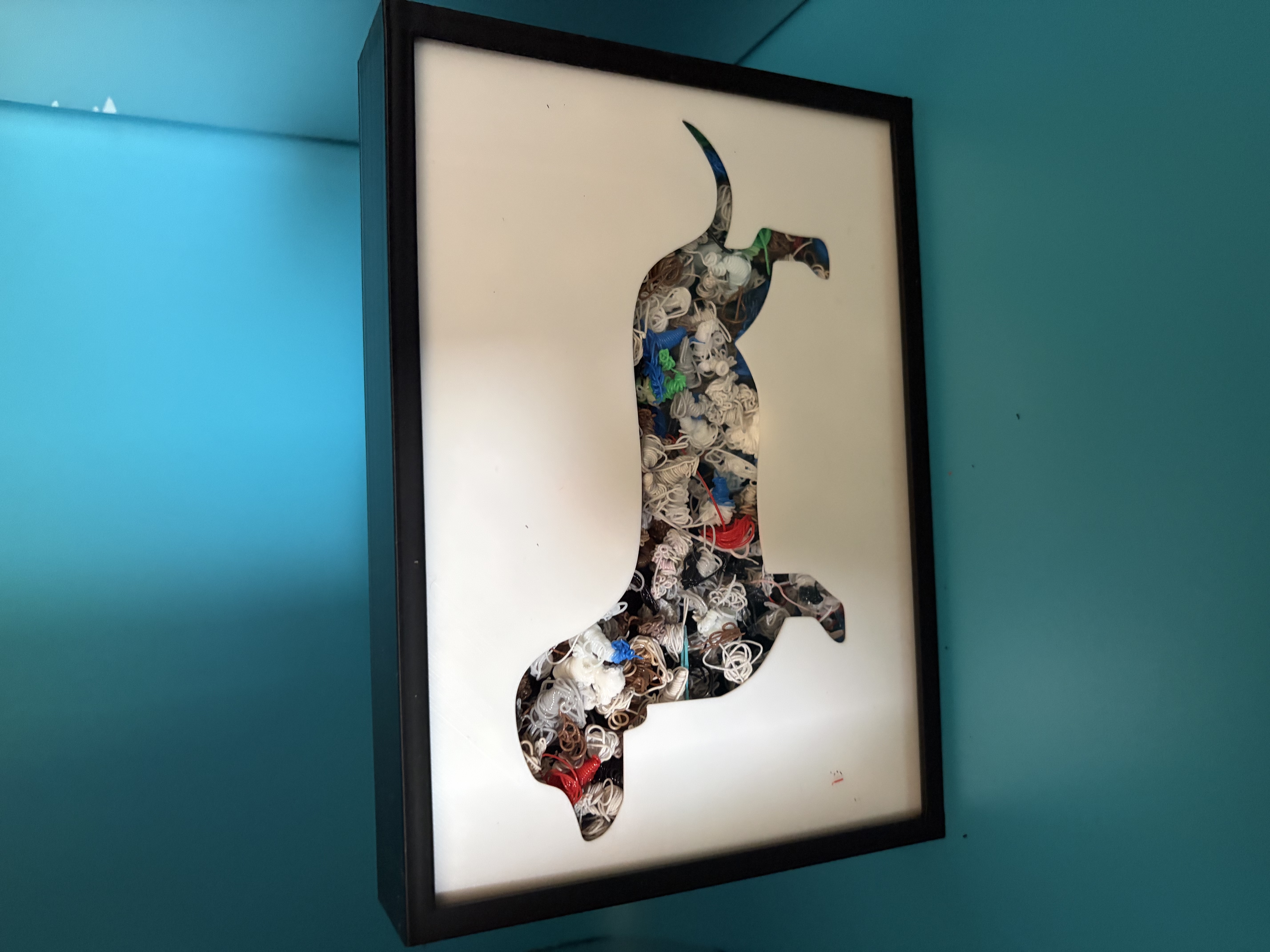 3D Printed Home Decor Picture Sign - Sausage Dog