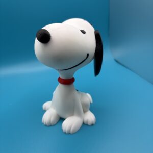 3D Printed Snoopy Figurine with Red Collar