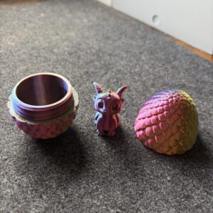 3D Printed Crystal Dragon Egg Surprise Dragons Fidget Gift