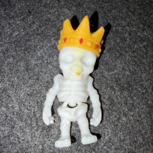 3D Printed Fidget Toy - Articulated Flexi King Skeleton