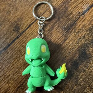 3D Printed Fidget Toy - Articulated Flexi Pokemon Charmander Key Ring