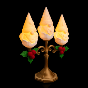 Christmas Gnomedelabra - Light Up Table Lamp