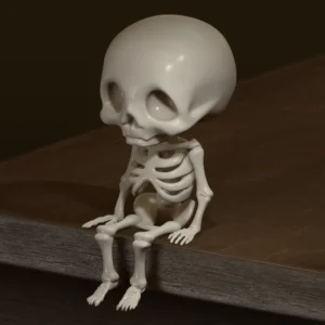 3D Printed Halloween Articulated Flexi Skeleton - Choose Of Colours