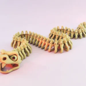 3D Printed Halloween Articulated Flexi Snake - Choice Of Colours