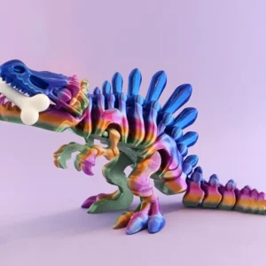 3D Printed Halloween Articulated Flexi Dinosaur - Choice of Colours