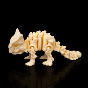 3D Printed Fexible Dinosaur - Skeleton Ankylosaurus Fidget Toy