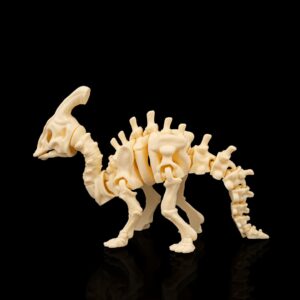 3D Printed Fexible Dinosaur - Skeleton Parasaurolophus Fidget Toy