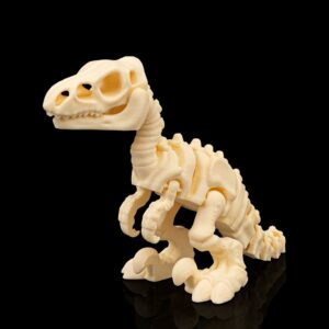 3D Printed Fexible Dinosaur - Skeleton Velociraptor Fidget Toy