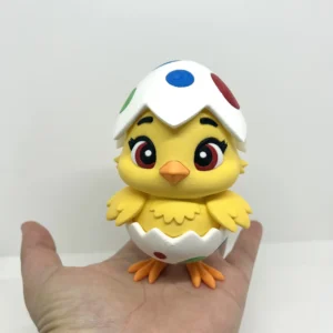 3D Printed Toy Action Figure Model -Cute chick