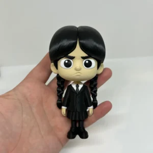 3D Printed Toy Action Figure Model -Wednesday Addams