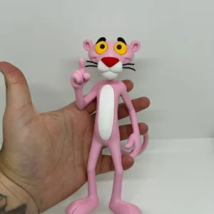 3D Printed Toy Action Figure Model - Pink Panther