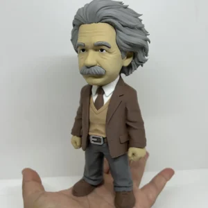 3D Printed Toy Action Figure Model - Albert einstein
