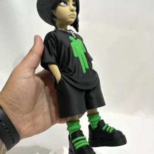 3D Printed Toy Action Figure Model - Billie eilish