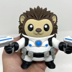 3D Printed Toy Action Figure Model - Cosmic Hedgehog