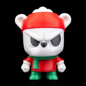 3D Printed Christmas Model Toy - Anty Bear