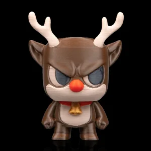 3D Printed Christmas Model Toy - Rantydeer